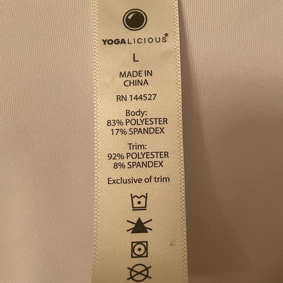 Women’s yogalicious zip front hoody size large - Picture 2 of 3